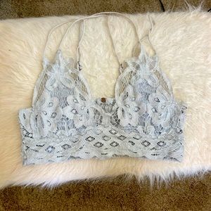 Free People FP One boho nude lace bralette